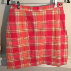 Plaid Golf Skort